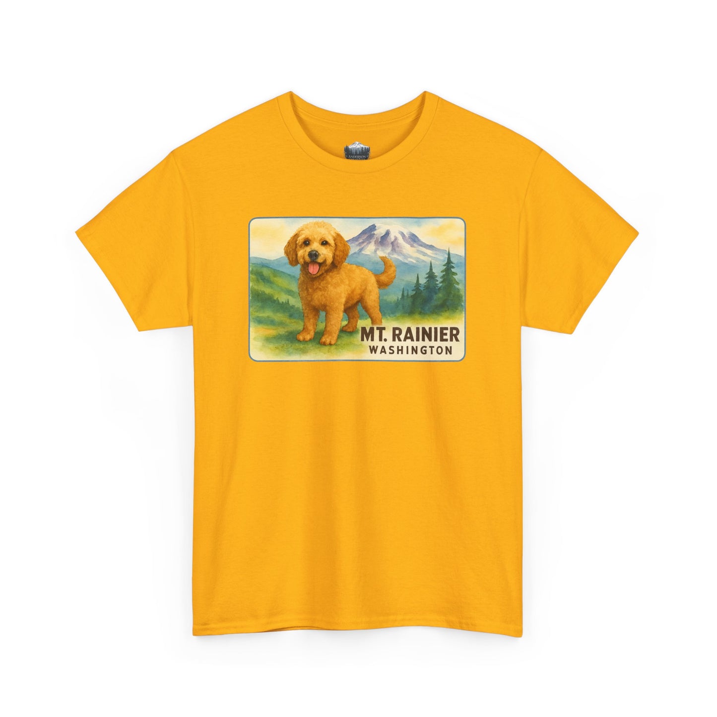 Mt. Rainier - Washington Golden Doodle T-Shirt