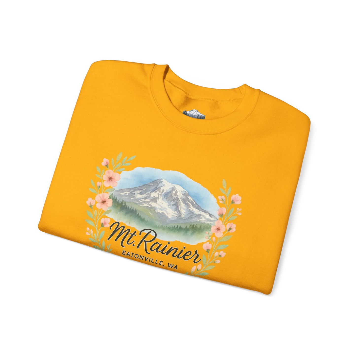 Mt. Rainier - Eatonville, WA Floral Sweatshirt