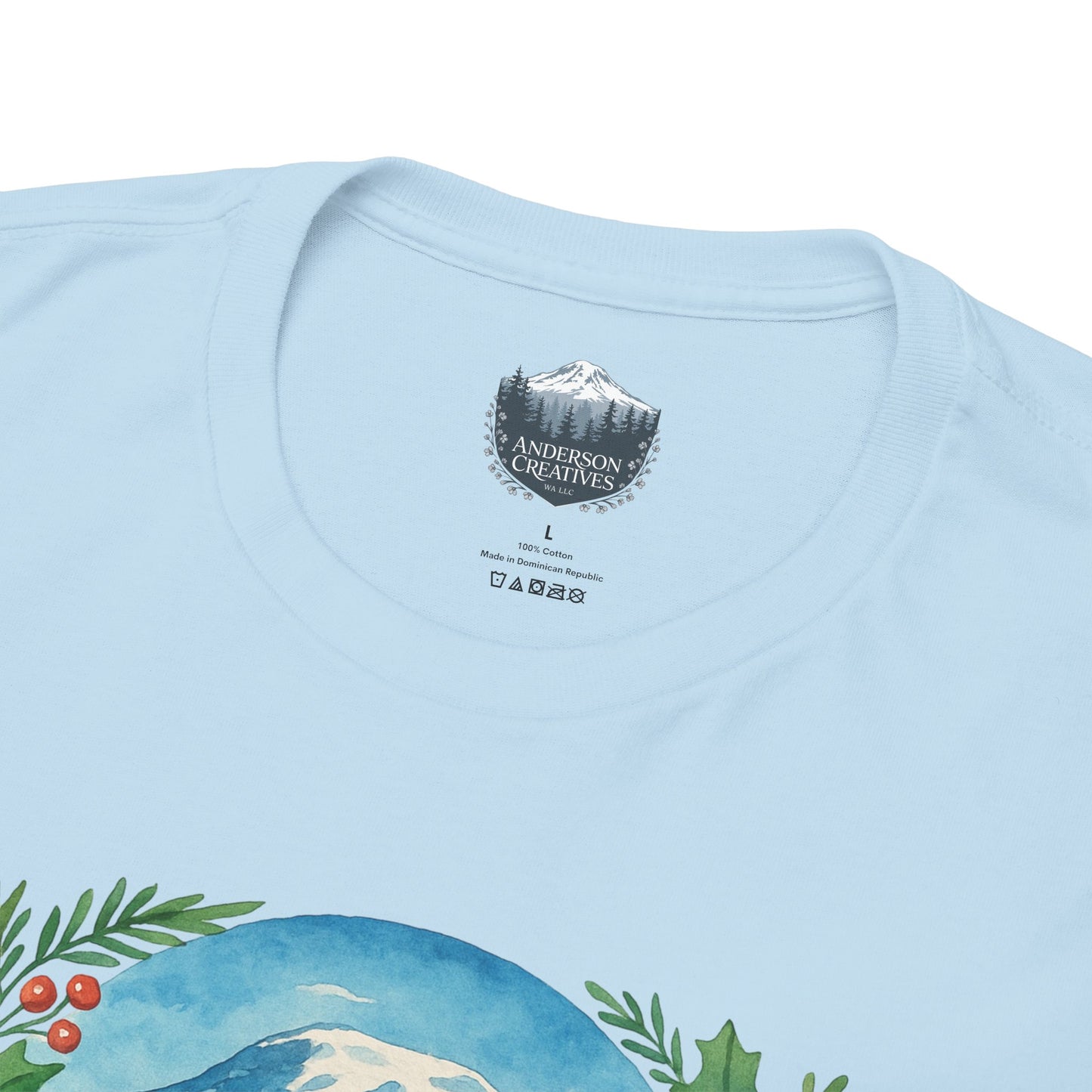 Mt. Rainier - Washington Merry Christmas T-Shirt