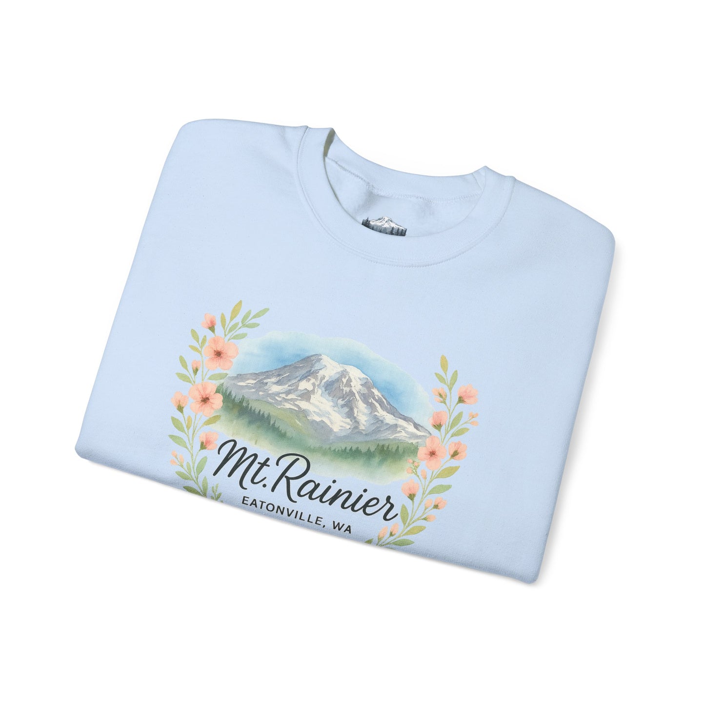 Mt. Rainier - Eatonville, WA Floral Sweatshirt