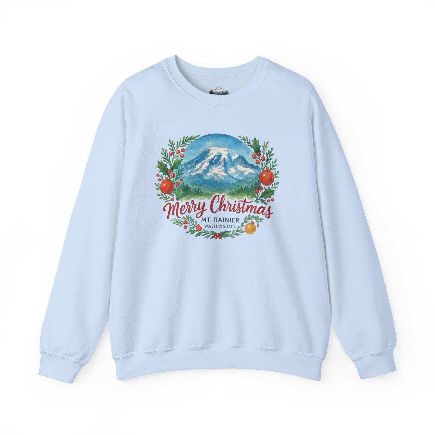 Mt. Rainier - Washington Merry Christmas Sweatshirt