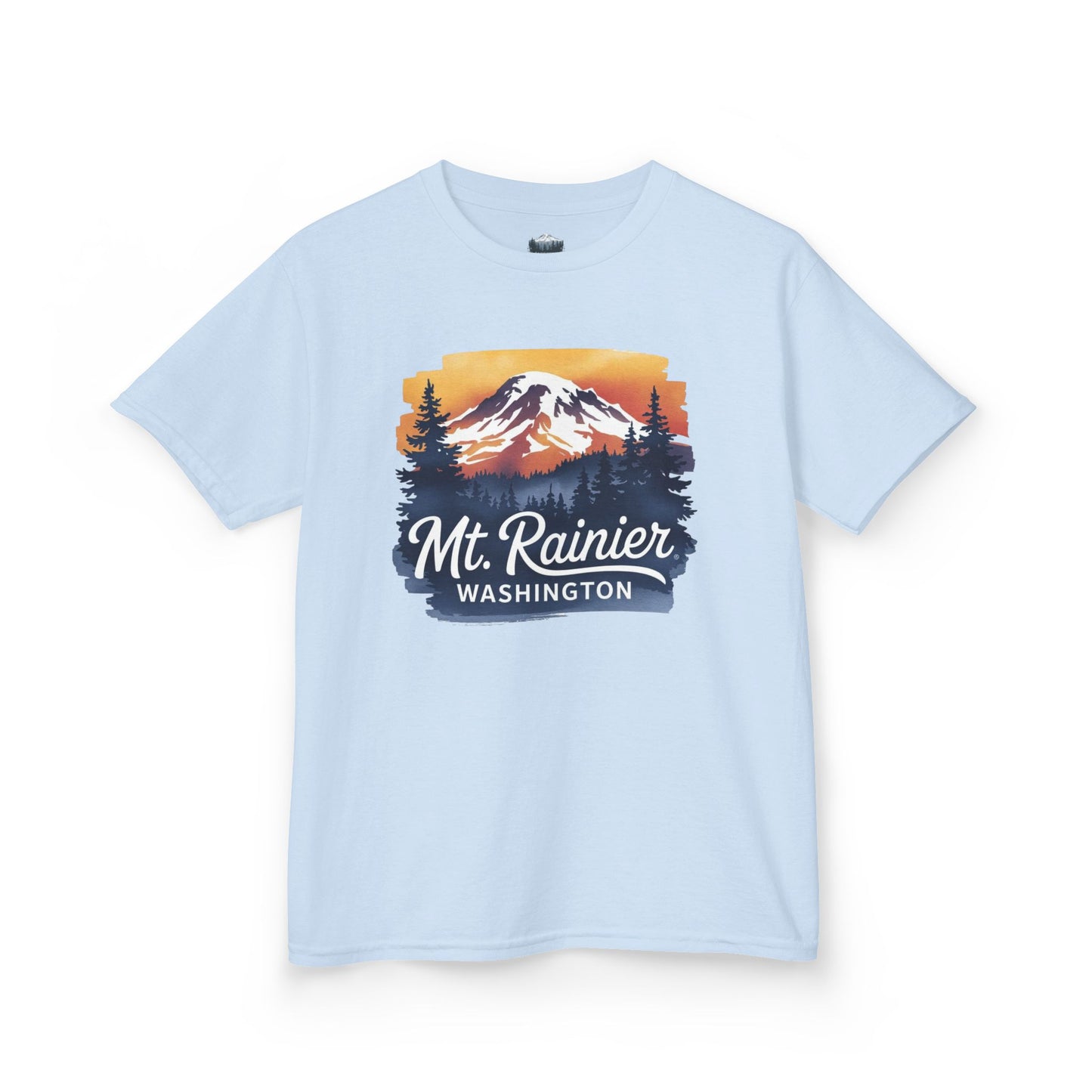 Mt. Rainier - Washington Sunset Kids Tee