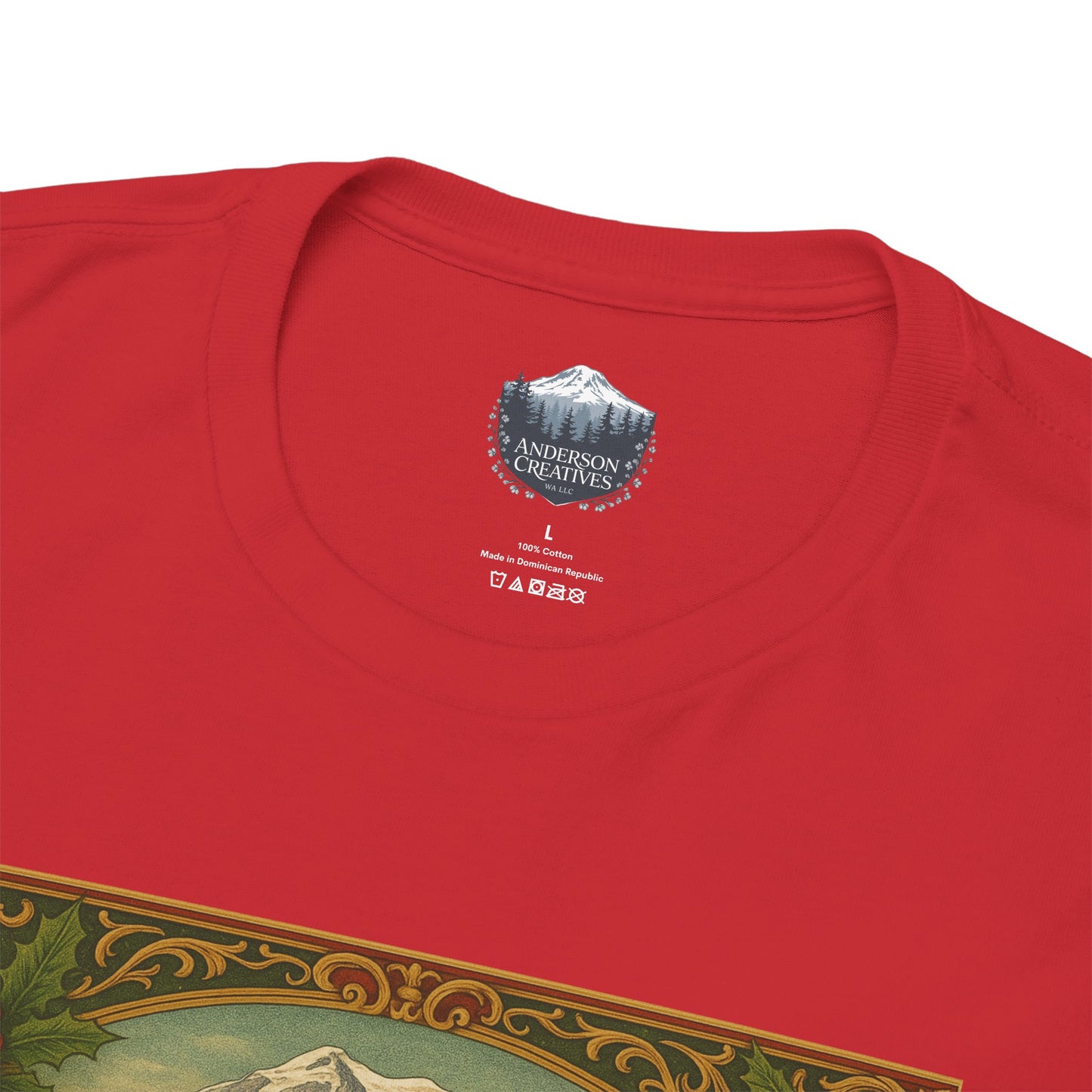 Mt. Rainier - Eatonville, WA Victorian Christmas T-Shirt