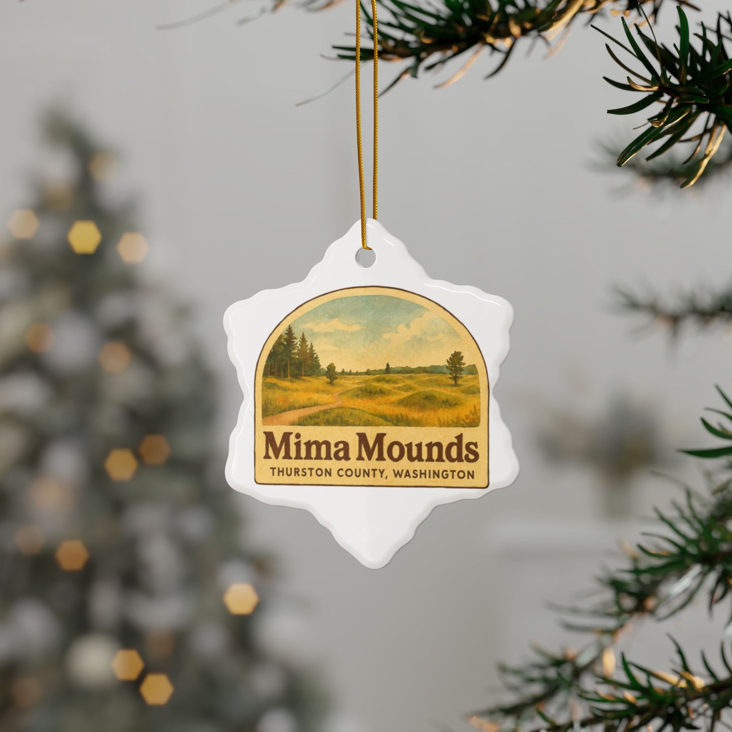 Mima Mounds - Thurston County, Washington Ornament