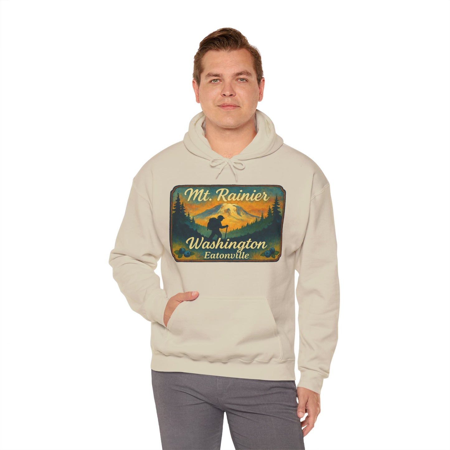 Mt. Rainier - Eatonville, WA Hiker Hoodie