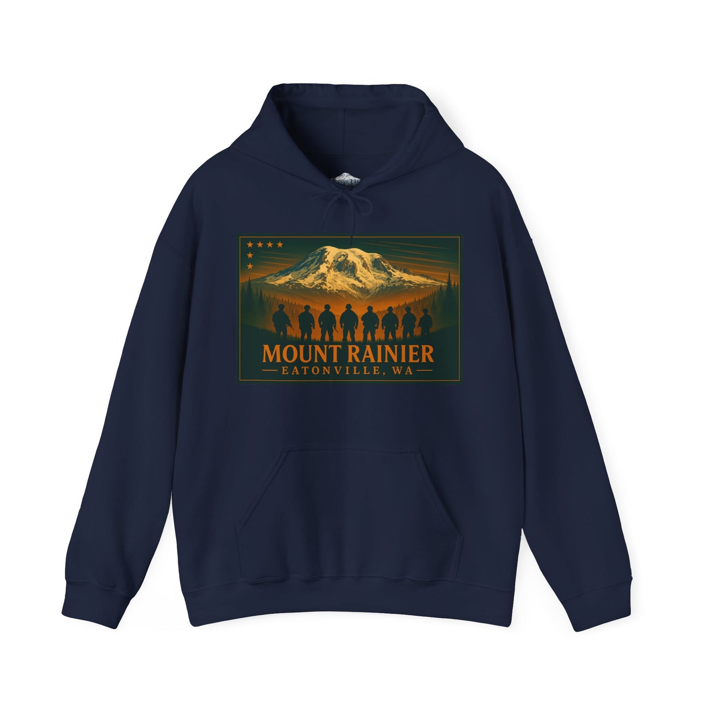 Mount Rainier - Eatonville, WA Military Hoodie
