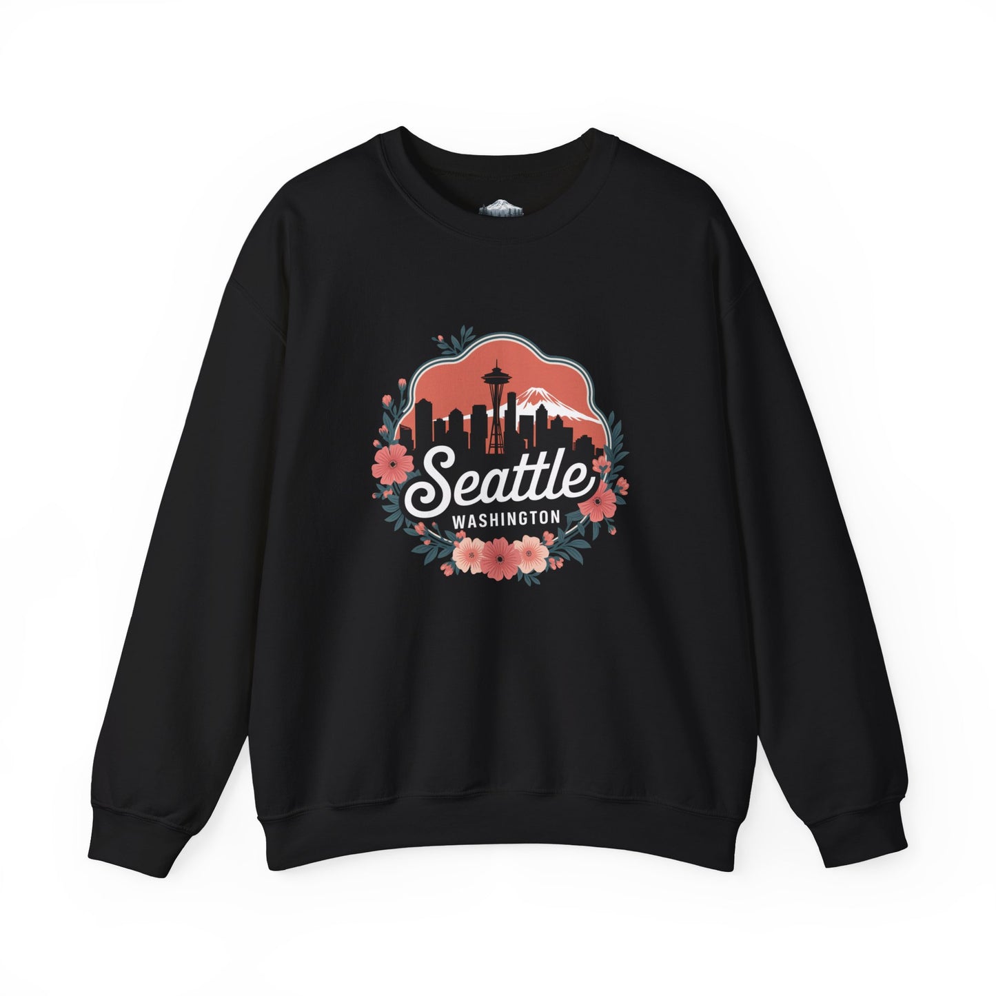 Floral Seattle City Skyline Sweatshirt