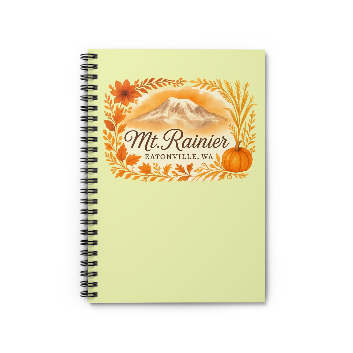 Mt. Rainier - Eatonville, WA Fall Harvest Spiral Notebook