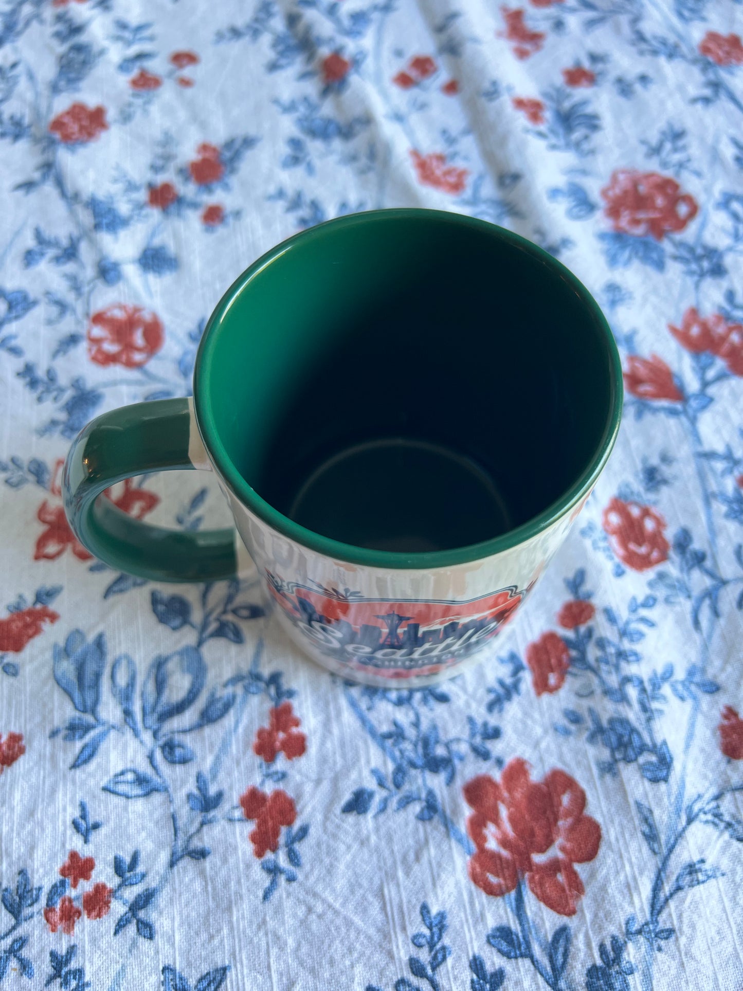 Floral Seattle City Skyline Mug